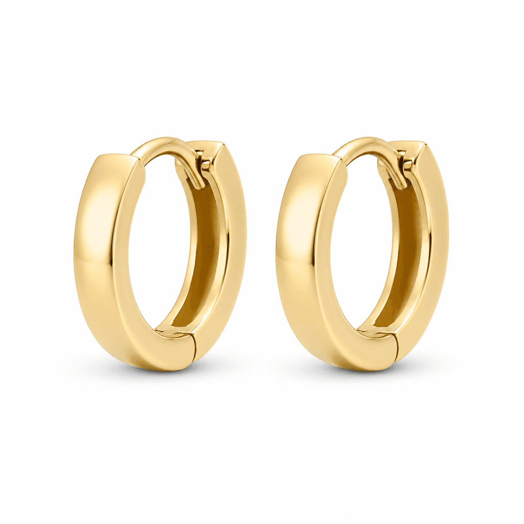 Gold-tone Nova huggie hoop earrings
